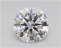 Lab Created Diamond 1.03 Carats, Round with Ideal Cut, D Color, VVS2 Clarity and Certified by IGI