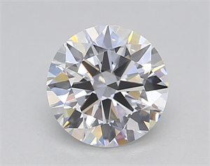 Picture of Lab Created Diamond 1.03 Carats, Round with Ideal Cut, D Color, VVS2 Clarity and Certified by IGI