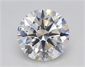 Lab Created Diamond 2.01 Carats, Round with Excellent Cut, E Color, VS2 Clarity and Certified by IGI