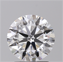 Lab Created Diamond 2.03 Carats, Round with Excellent Cut, D Color, VVS2 Clarity and Certified by IGI
