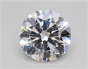 Lab Created Diamond 2.00 Carats, Round with Excellent Cut, E Color, VS1 Clarity and Certified by IGI