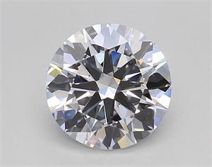 Picture of Lab Created Diamond 2.00 Carats, Round with Excellent Cut, E Color, VS1 Clarity and Certified by IGI