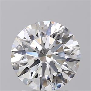 Picture of Lab Created Diamond 2.05 Carats, Round with Ideal Cut, F Color, VS1 Clarity and Certified by IGI