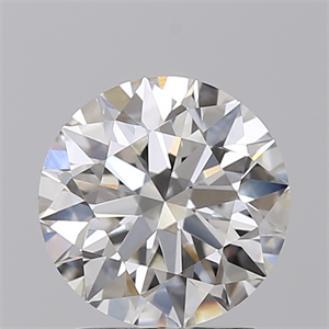 Picture of Lab Created Diamond 2.04 Carats, Round with Ideal Cut, G Color, VS1 Clarity and Certified by IGI