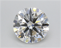 Lab Created Diamond 2.02 Carats, Round with Ideal Cut, G Color, VVS2 Clarity and Certified by IGI