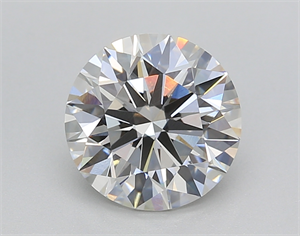 Picture of Lab Created Diamond 2.05 Carats, Round with Ideal Cut, G Color, VVS2 Clarity and Certified by IGI