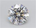 Lab Created Diamond 2.00 Carats, Round with Ideal Cut, F Color, VS1 Clarity and Certified by IGI