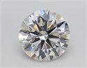 Lab Created Diamond 2.05 Carats, Round with Ideal Cut, G Color, VS1 Clarity and Certified by IGI