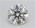 Lab Created Diamond 2.00 Carats, Round with Ideal Cut, G Color, VS1 Clarity and Certified by IGI