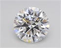 Lab Created Diamond 2.05 Carats, Round with Ideal Cut, F Color, VS1 Clarity and Certified by IGI