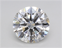 Lab Created Diamond 2.05 Carats, Round with Ideal Cut, F Color, VS2 Clarity and Certified by IGI