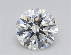 Picture of Lab Created Diamond 2.05 Carats, Round with Ideal Cut, F Color, VVS2 Clarity and Certified by IGI