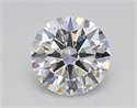 Lab Created Diamond 1.03 Carats, Round with Ideal Cut, F Color, VVS2 Clarity and Certified by IGI