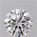 Lab Created Diamond 1.07 Carats, Round with Ideal Cut, F Color, VS1 Clarity and Certified by IGI