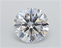 Lab Created Diamond 0.72 Carats, Round with Ideal Cut, D Color, VS1 Clarity and Certified by IGI