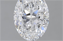 1.71 Carats, Oval D Color, VVS2 Clarity and Certified by GIA