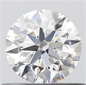 0.43 Carats, Round with Excellent Cut, E Color, VVS1 Clarity and Certified by GIA