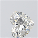 0.57 Carats, Heart H Color, VVS2 Clarity and Certified by GIA
