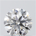 0.44 Carats, Round with Excellent Cut, E Color, VVS2 Clarity and Certified by GIA