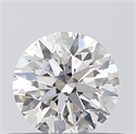 0.43 Carats, Round with Excellent Cut, F Color, SI1 Clarity and Certified by GIA