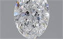 0.50 Carats, Oval D Color, VS2 Clarity and Certified by GIA