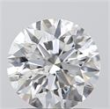 1.00 Carats, Round with Excellent Cut, E Color, I2 Clarity and Certified by GIA