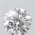 0.50 Carats, Round with Excellent Cut, E Color, VS2 Clarity and Certified by GIA