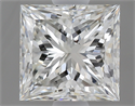 0.90 Carats, Princess H Color, SI1 Clarity and Certified by GIA