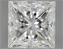 0.62 Carats, Princess H Color, SI1 Clarity and Certified by GIA