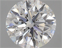 0.41 Carats, Round with Excellent Cut, D Color, SI2 Clarity and Certified by GIA