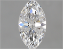 0.51 Carats, Marquise D Color, SI2 Clarity and Certified by GIA
