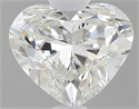 0.61 Carats, Heart I Color, VVS2 Clarity and Certified by GIA