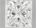0.90 Carats, Princess G Color, VVS2 Clarity and Certified by GIA