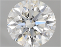0.58 Carats, Round with Excellent Cut, I Color, VVS1 Clarity and Certified by GIA