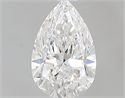 0.56 Carats, Pear E Color, VVS1 Clarity and Certified by GIA