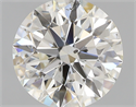 1.24 Carats, Round with Excellent Cut, I Color, SI2 Clarity and Certified by GIA