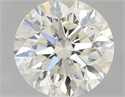 0.71 Carats, Round with Excellent Cut, K Color, SI1 Clarity and Certified by GIA