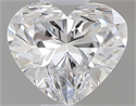 0.44 Carats, Heart D Color, VVS1 Clarity and Certified by GIA