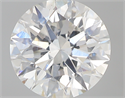 0.70 Carats, Round with Excellent Cut, F Color, SI1 Clarity and Certified by GIA