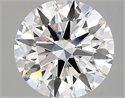 Lab Created Diamond 2.45 Carats, Round with ideal Cut, D Color, vvs2 Clarity and Certified by IGI