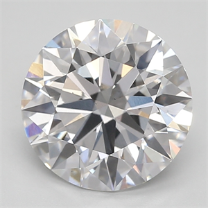 Picture of Lab Created Diamond 2.30 Carats, Round with ideal Cut, E Color, vs2 Clarity and Certified by IGI