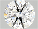 Lab Created Diamond 2.26 Carats, Round with ideal Cut, F Color, vs1 Clarity and Certified by IGI