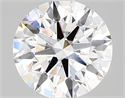 Lab Created Diamond 2.08 Carats, Round with ideal Cut, E Color, vs1 Clarity and Certified by IGI