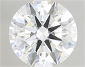 Lab Created Diamond 2.03 Carats, Round with ideal Cut, F Color, vvs1 Clarity and Certified by IGI