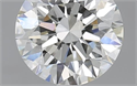 1.60 Carats, Round with Excellent Cut, H Color, SI1 Clarity and Certified by GIA