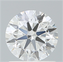 Lab Created Diamond 1.08 Carats, Round with Ideal Cut, E Color, IF Clarity and Certified by IGI