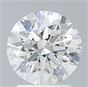 Lab Created Diamond 2.16 Carats, Round with Excellent Cut, E Color, VS1 Clarity and Certified by IGI