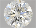 0.70 Carats, Round with Excellent Cut, J Color, SI1 Clarity and Certified by GIA