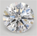 Lab Created Diamond 2.25 Carats, Round with ideal Cut, E Color, vvs1 Clarity and Certified by IGI