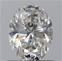 0.70 Carats, Oval F Color, VVS2 Clarity and Certified by GIA